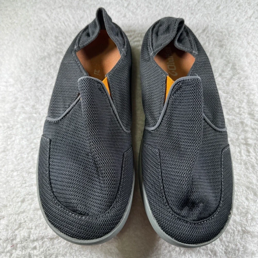 OluKai Nohea Mesh Loafers Shoes Dark Shadow‎ Gray 10188-4242 Men's Size 9